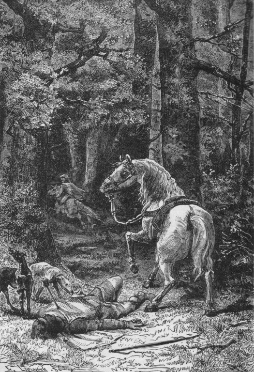 Death of William Rufus, by Alphonse-Marie-Adolphe de Neuville